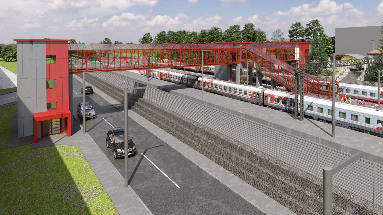 В 2023 году у платформы Расторгуево в Видном появится надземный пешеходный переход через железную дорогу