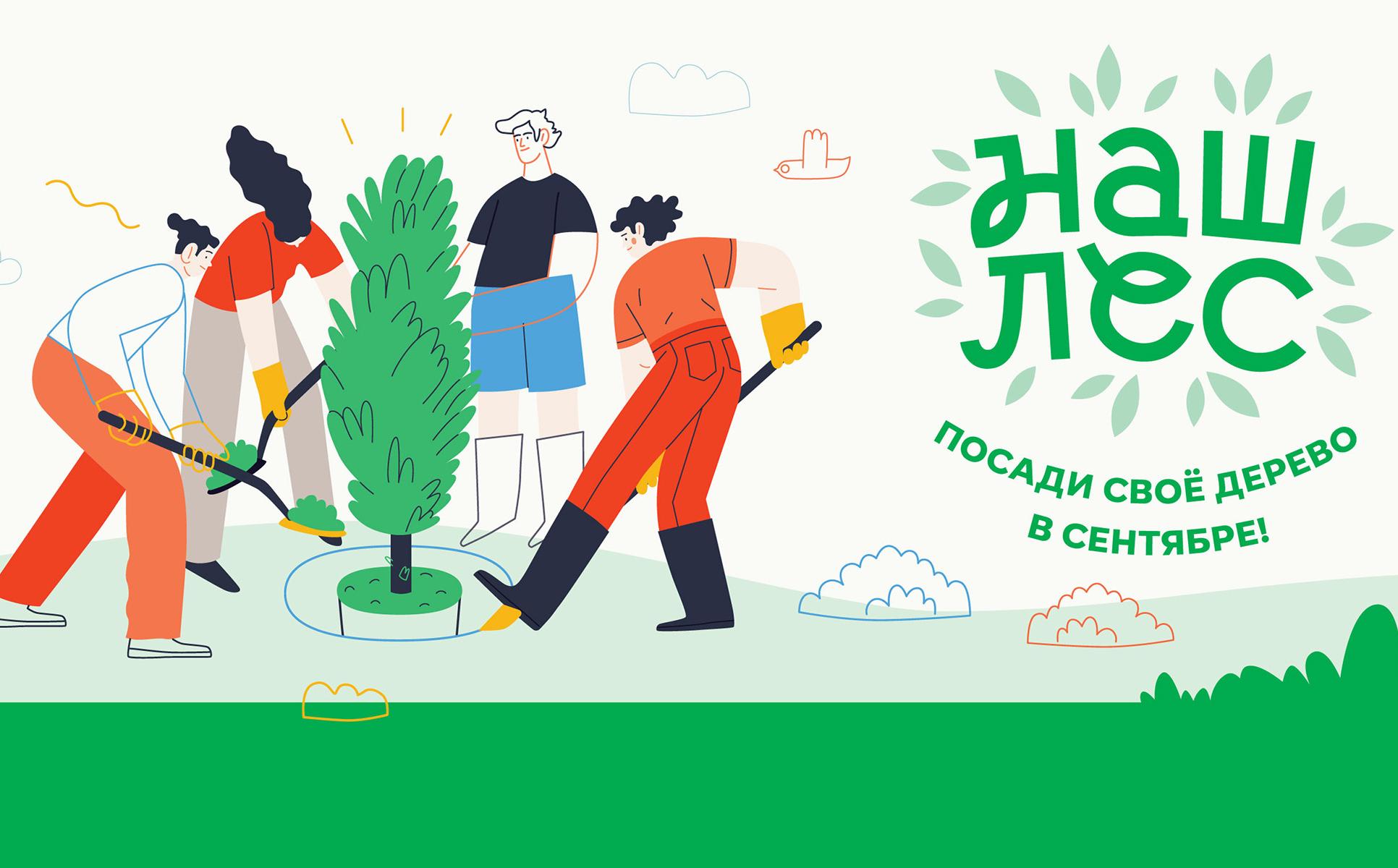 Экологическая акция «Наш лес. Посади свое дерево» в Ленинском округе пройдет с 17 по 30 сентября