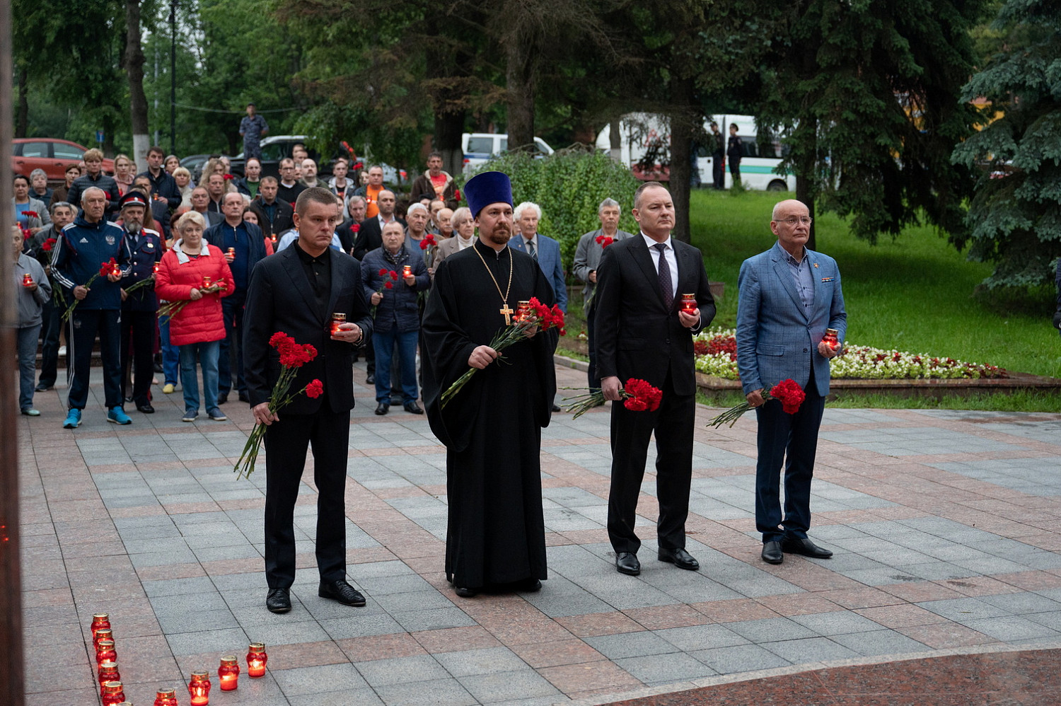 Акция «Свеча памяти» состоялась на Аллее Славы в Видном