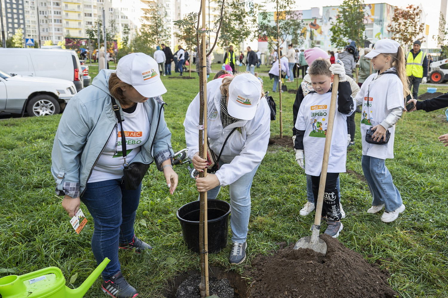 Порядка тысячи жителей Ленинского округа приняли участие в посадке в первый день акции «Наш лес. Посади своё дерево»
